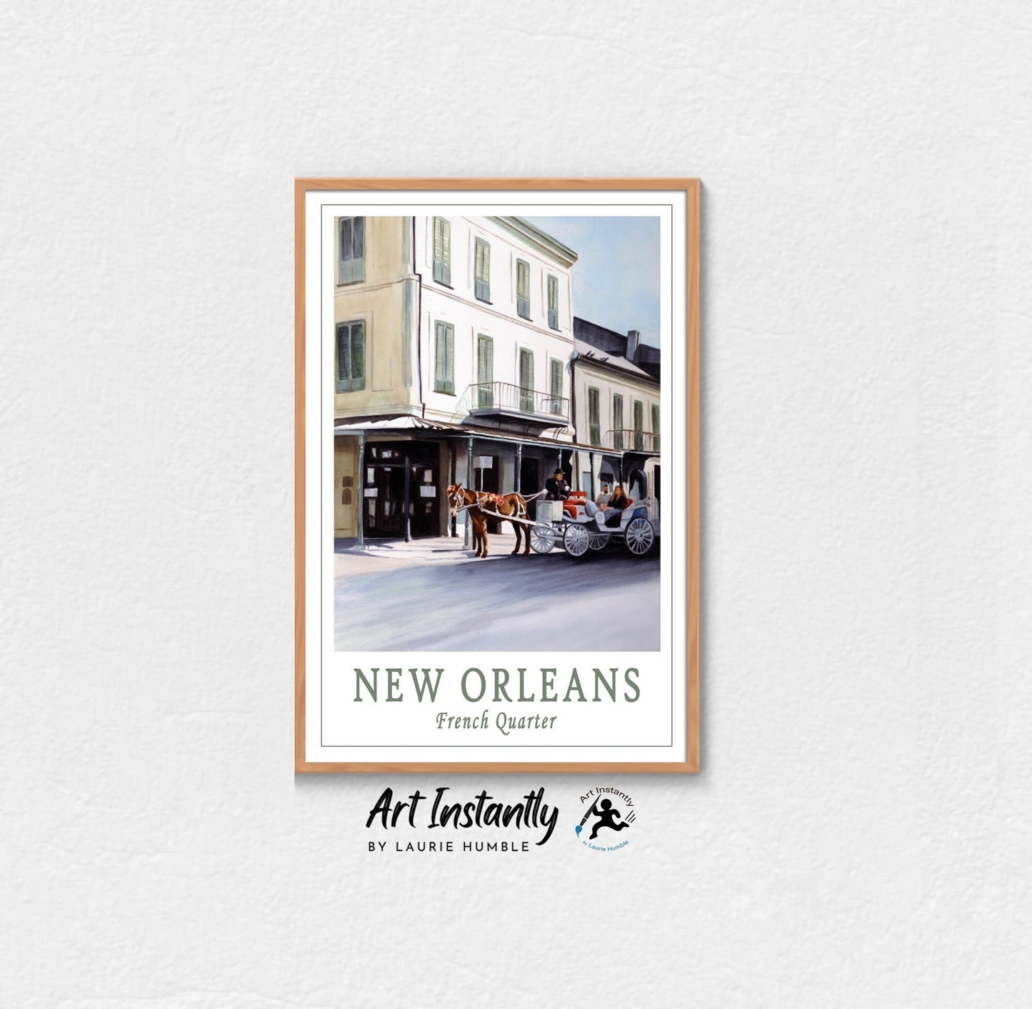 French Quarter New Orleans Travel Poster