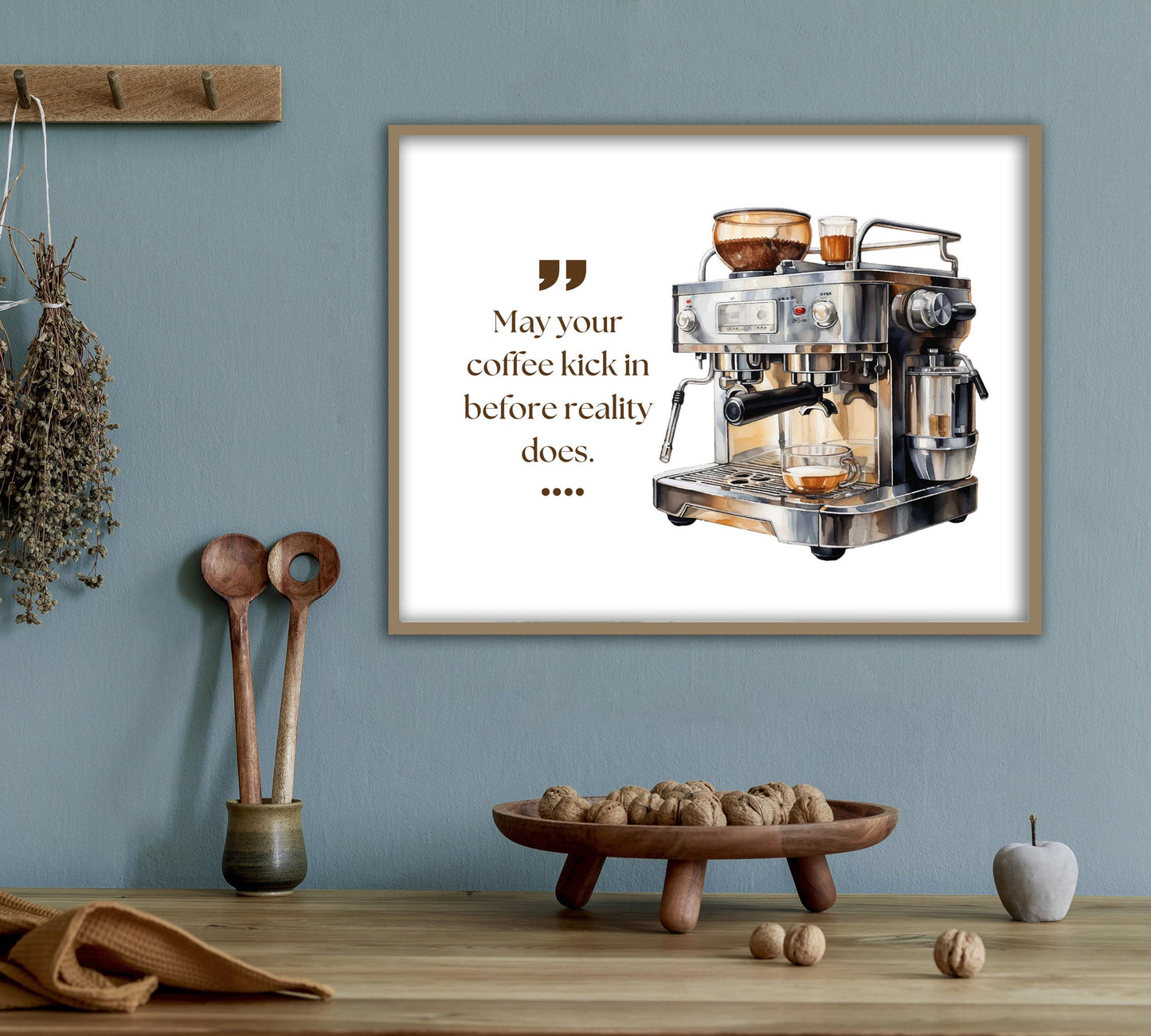 Funny Kitchen Sign Coffee Lover Print