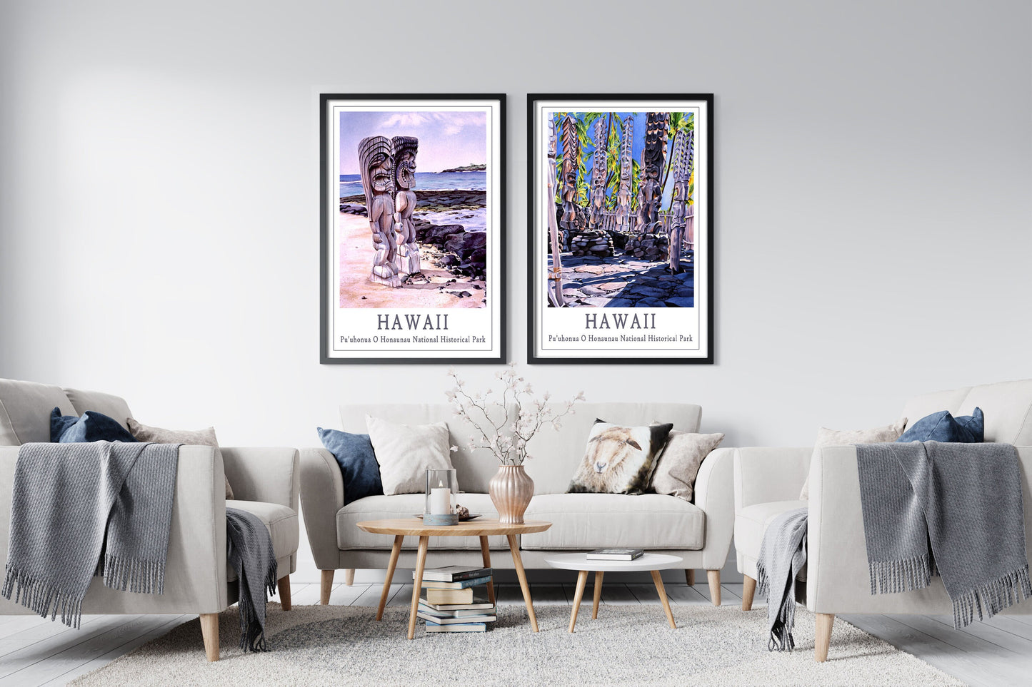 Hawaii Travel Posters Set of 2