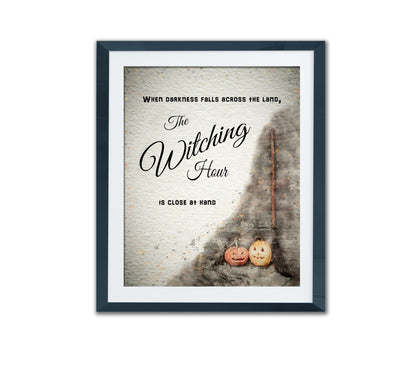 Farmhouse Halloween Decor  Poster