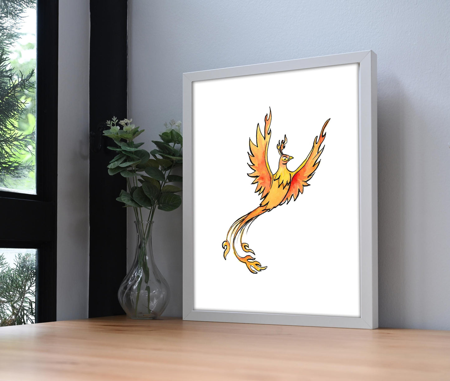 Phoenix Tattoo Flash Print