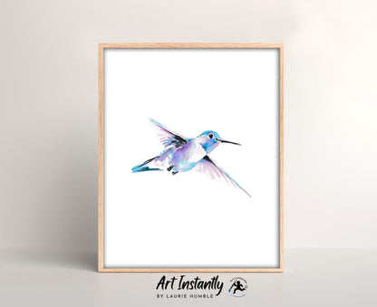 Hummingbird Tattoo Flash Print