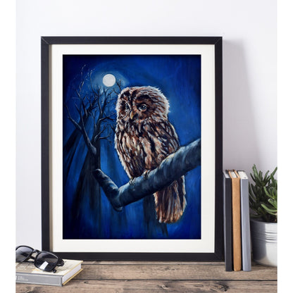 Owl Painting Digital Print