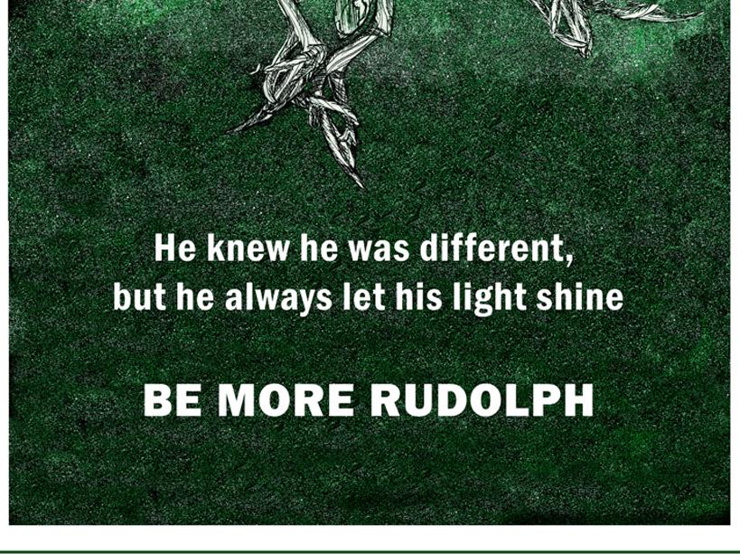 Christmas Quote Rudolph Print