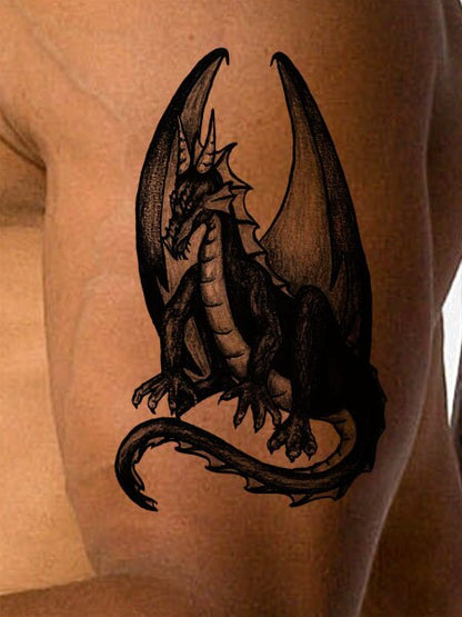 Black Dragon Tattoo Design