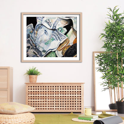 Money Oil Painting Print