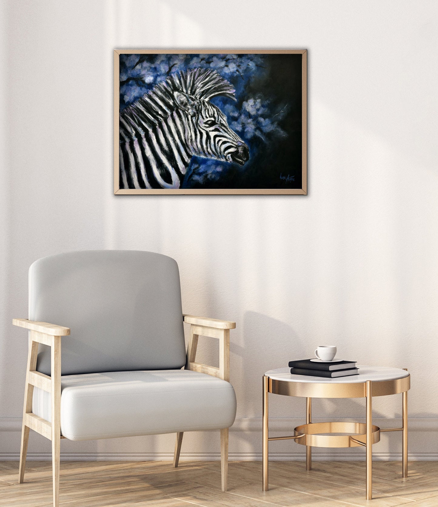 Zebra Print Wildlife Wall Art