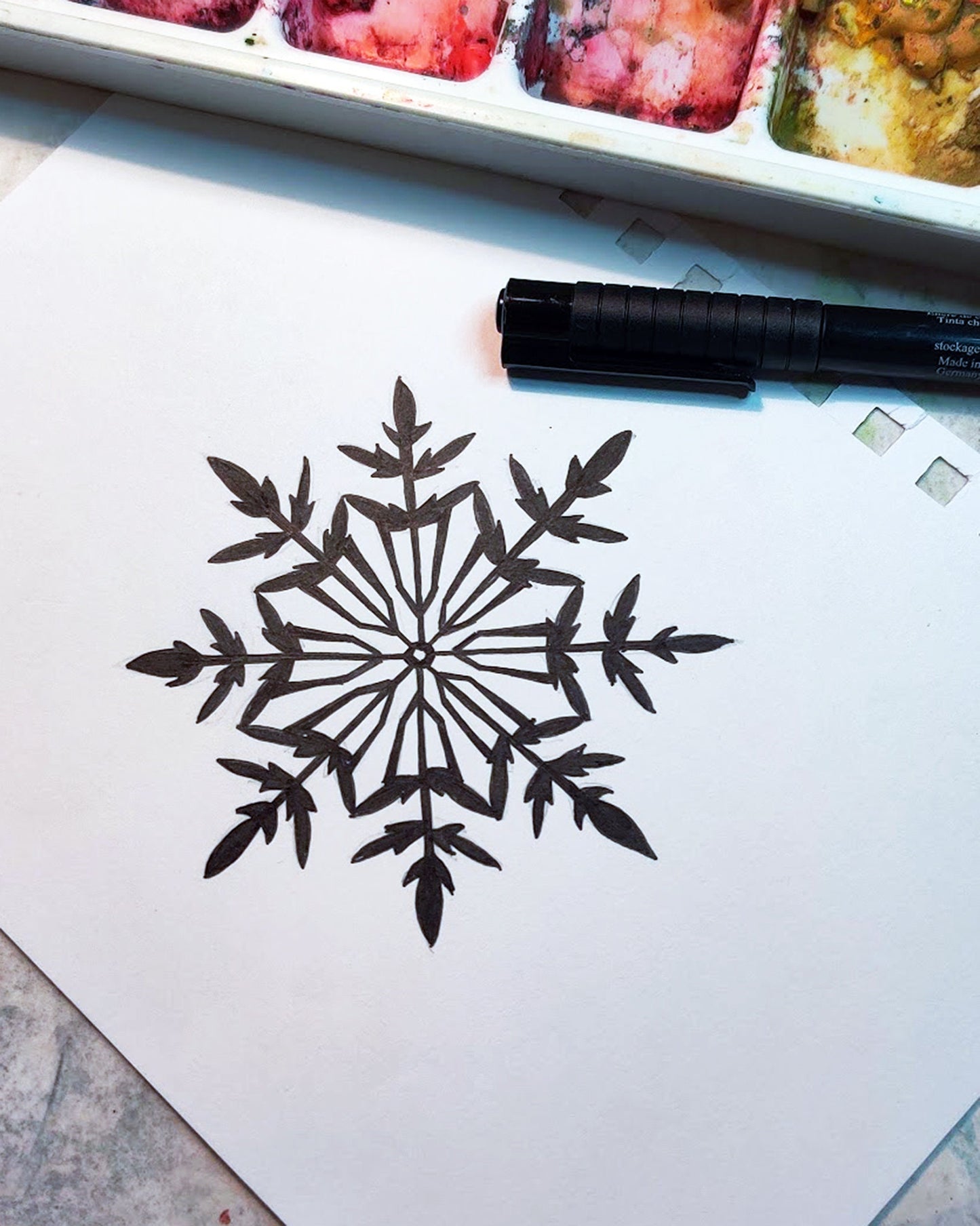 Snowflake Tattoo Design