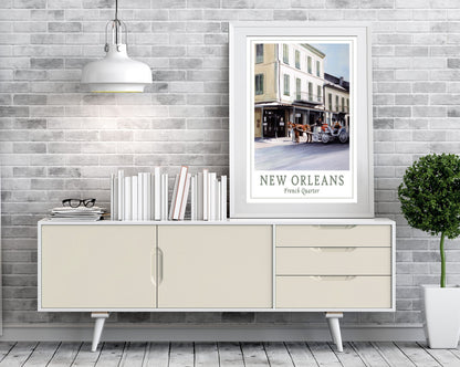 French Quarter New Orleans Travel Poster