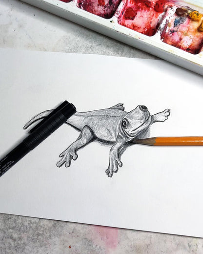 Gecko 3D Tattoo Design