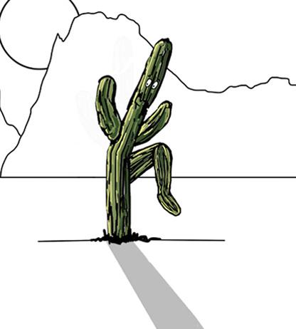 Minimalist Cactus Line Art Set Of 3 Prints