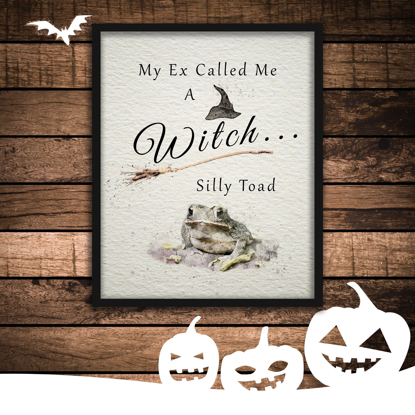 Funny Halloween Witch Print