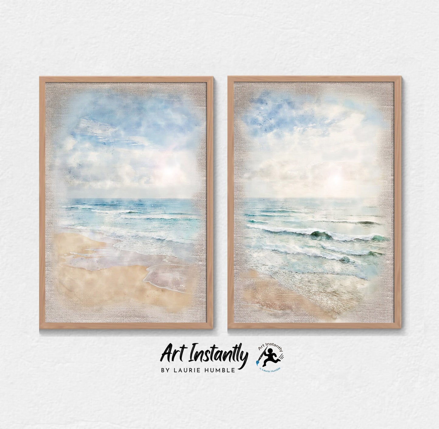 Ocean Wall Art Diptych