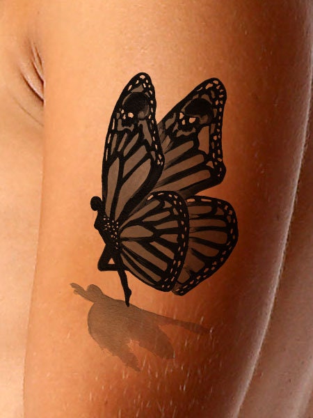 Butterfly Fairy 3D Tattoo Design