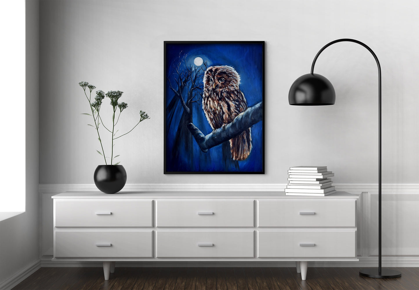 Owl Painting Digital Print