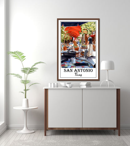 San Antonio Travel Poster