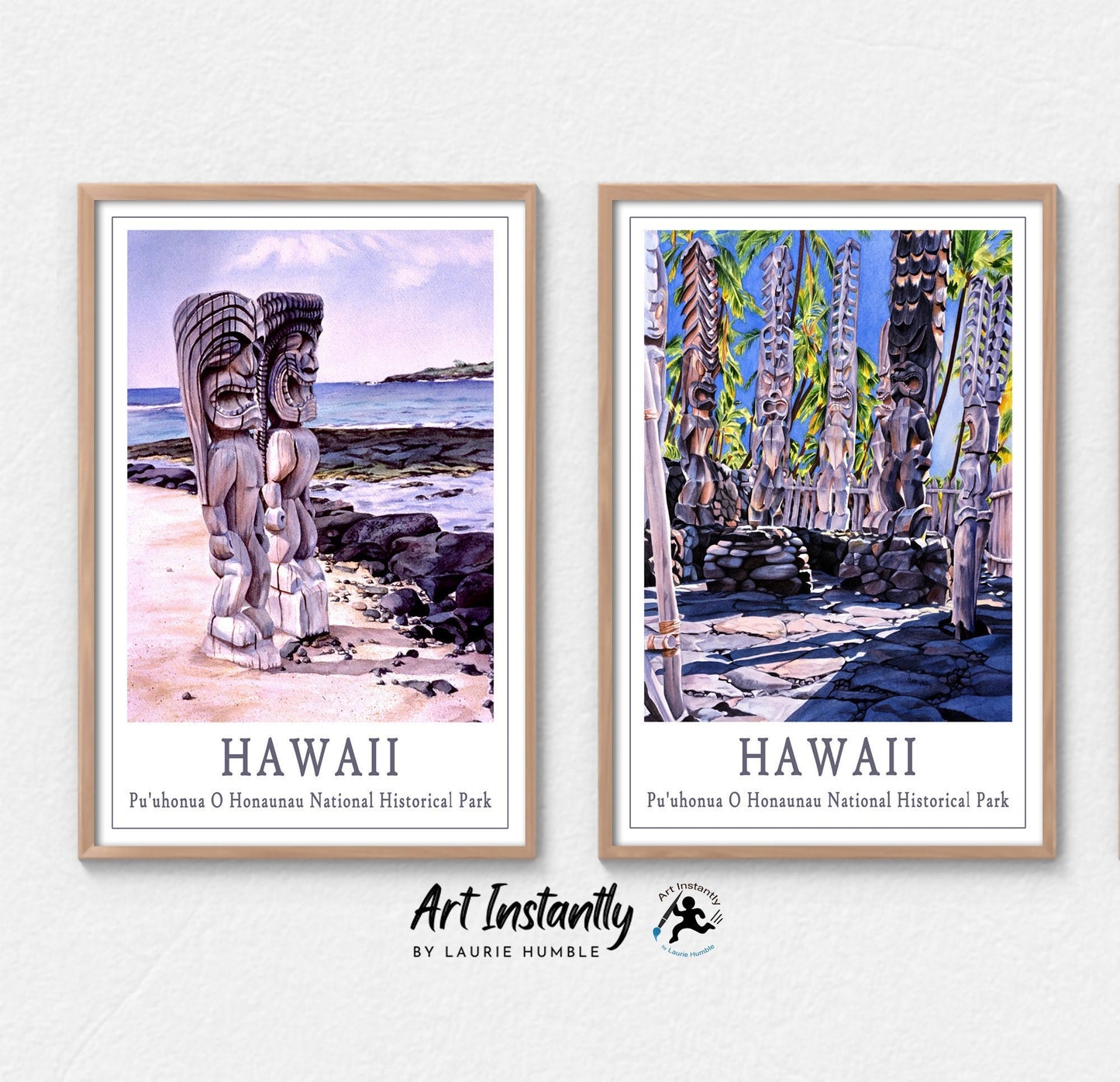 Hawaii Travel Posters Set of 2