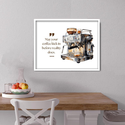 Funny Kitchen Sign Coffee Lover Print