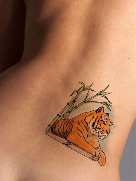 Regal Tiger Tattoo Design