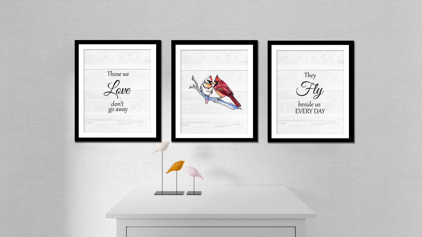 Cardinal Quote Set of 3 Prints