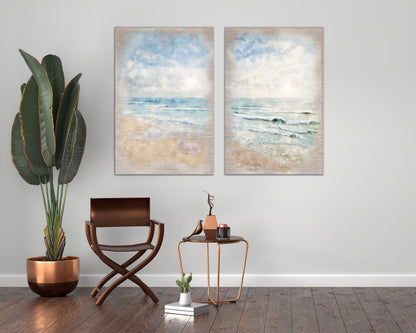 Ocean Wall Art Diptych