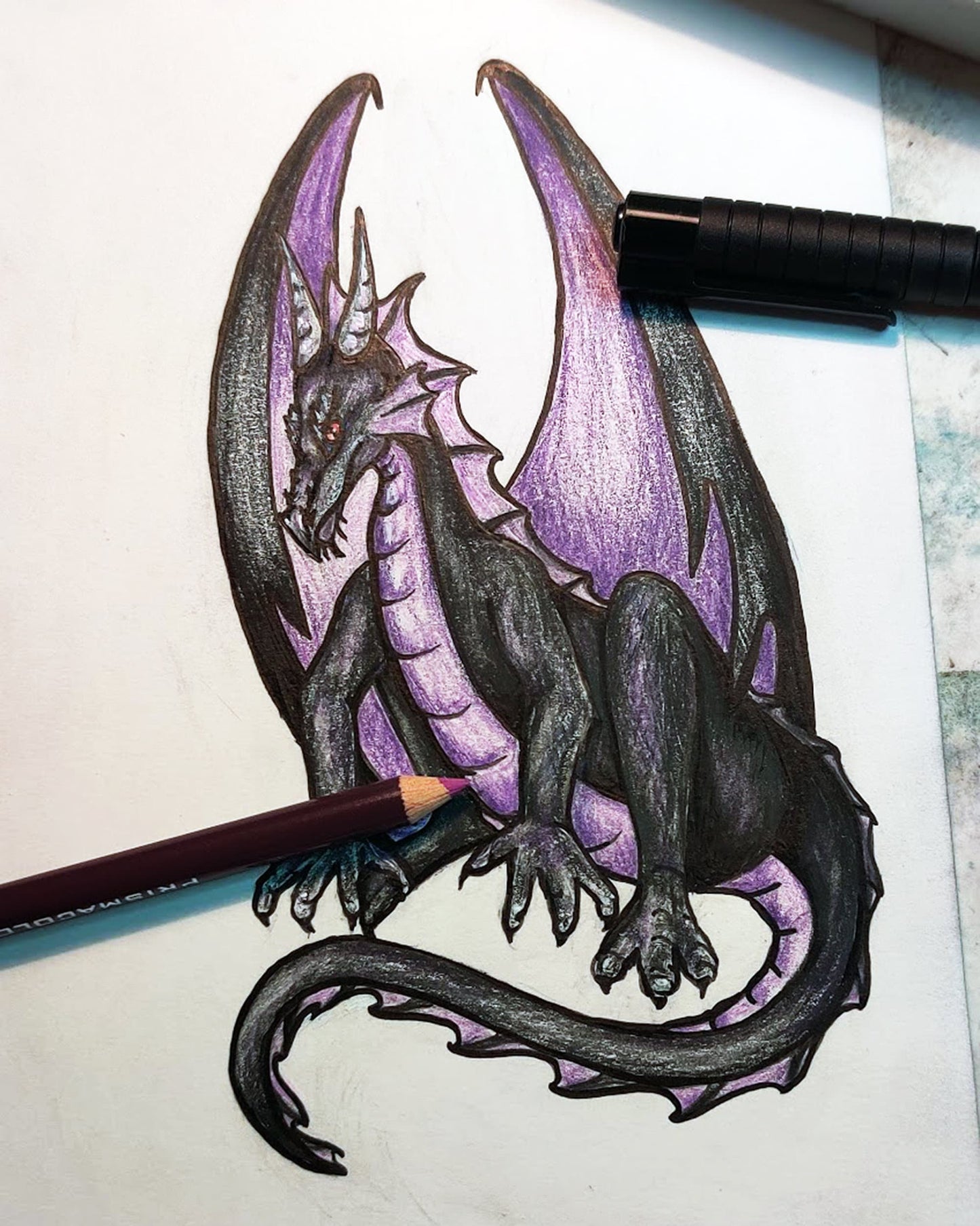 Black Dragon Tattoo Design