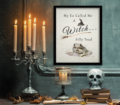 Funny Halloween Witch Print