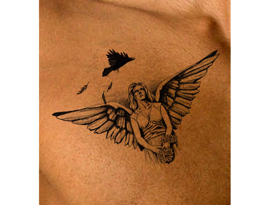 Angel Spiritual Tattoo Design