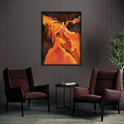 Abstract Figure Oil Painting Print