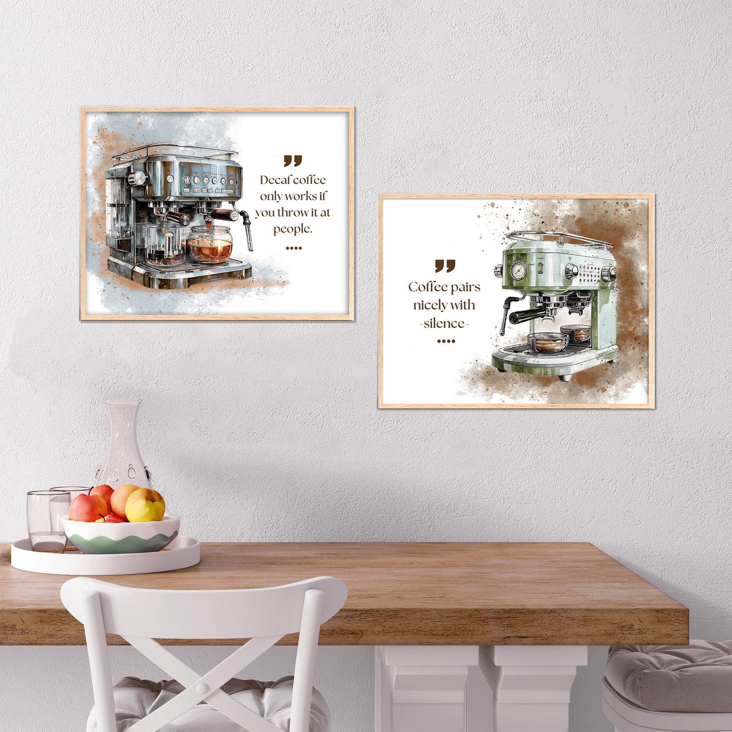 Coffee Poster Set of 2 Prints