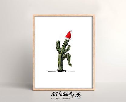 Christmas Cactus Set Of 3 Prints