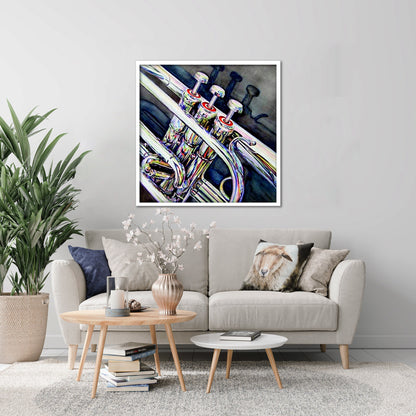 Trumpet Painting Jazz Poster