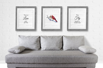 Cardinal Quote Set of 3 Prints