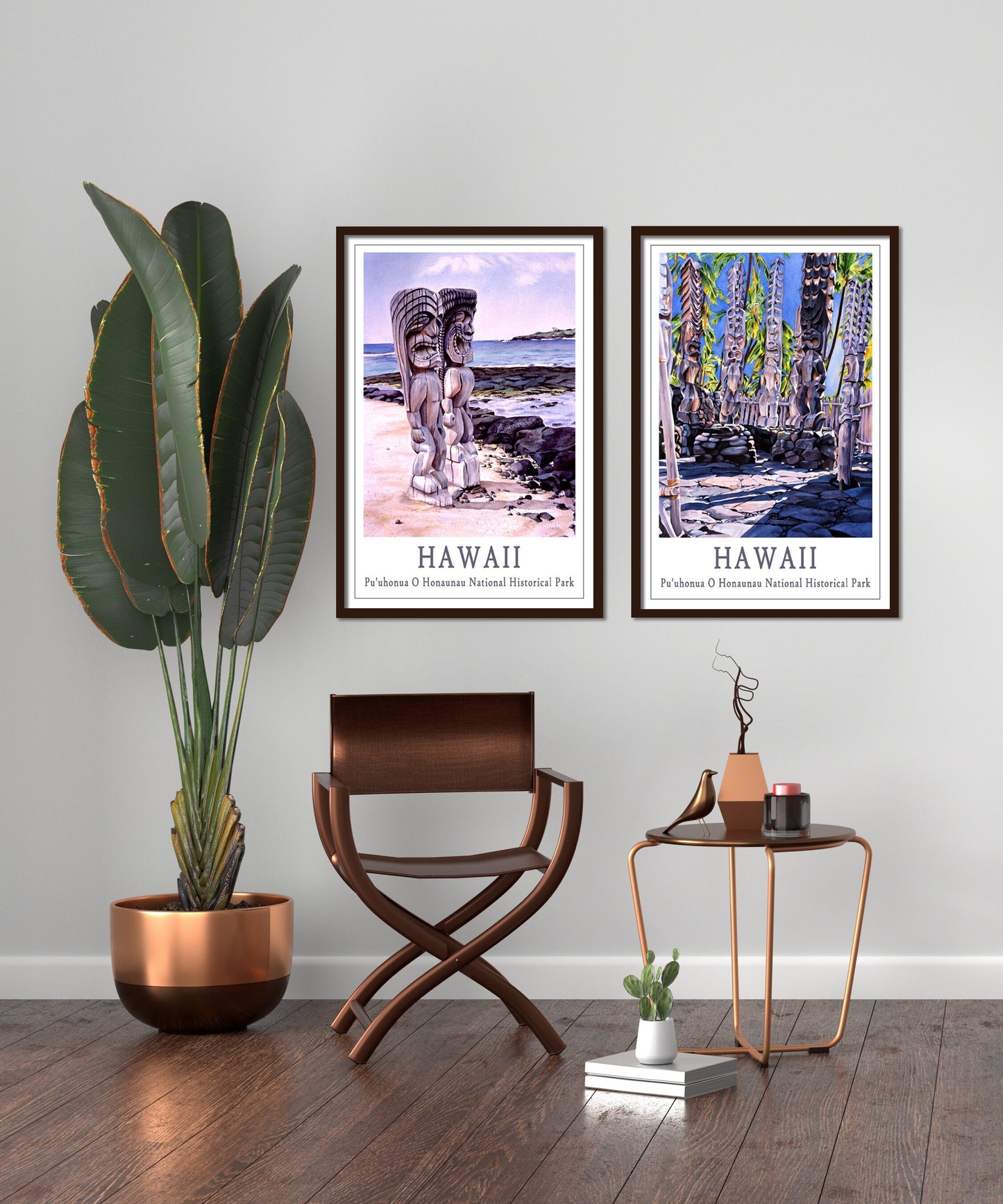 Hawaii Travel Posters Set of 2