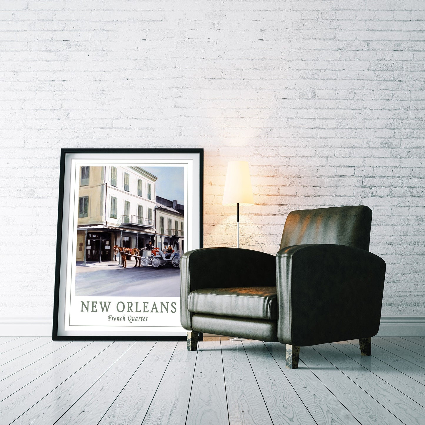 French Quarter New Orleans Travel Poster