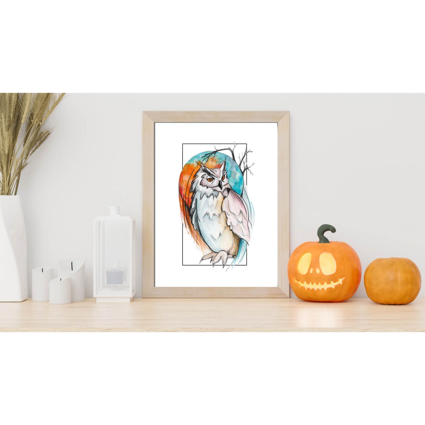 Owl Graphic Art Print