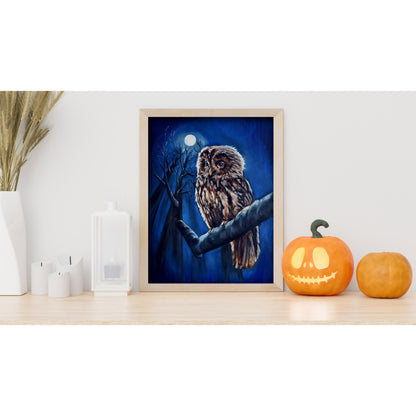 Owl Painting Digital Print