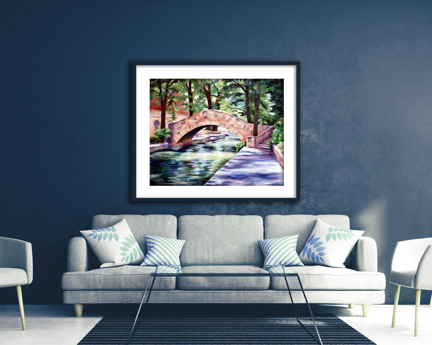 San Antonio Riverwalk Painting Print