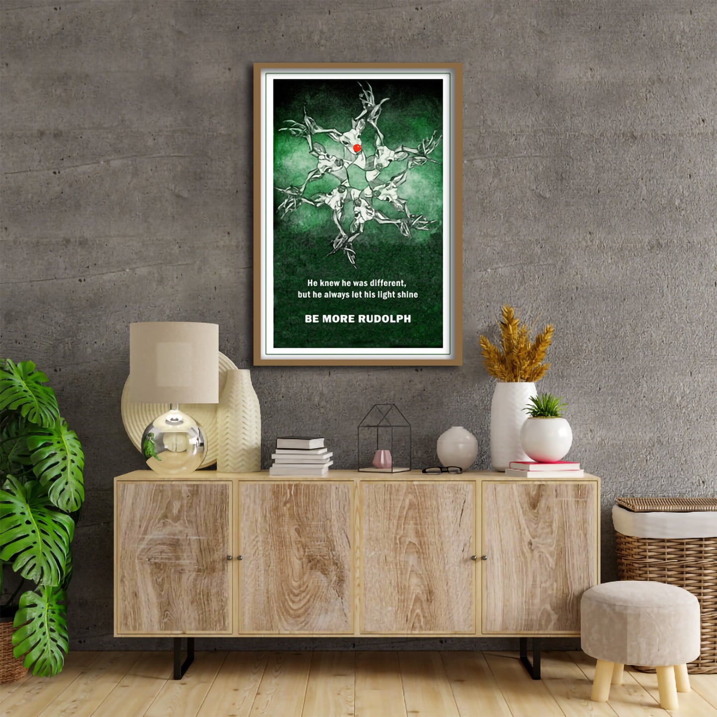 Christmas Quote Rudolph Print