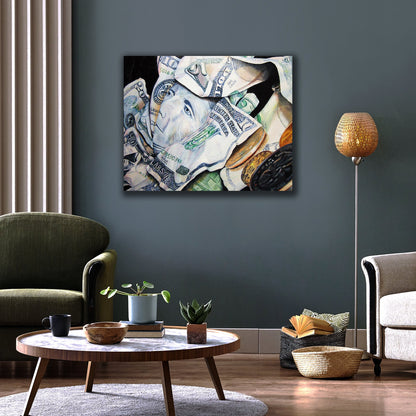 Money Oil Painting Print