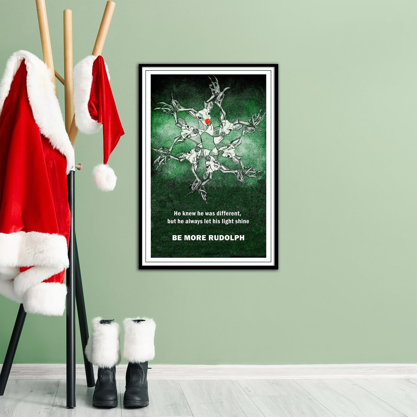 Christmas Quote Rudolph Print