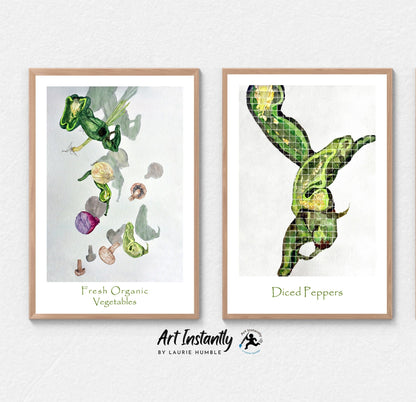 Set of 2 Vegetable Prints