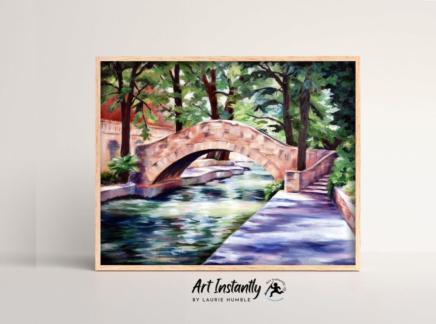 San Antonio Riverwalk Painting Print