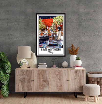 San Antonio Travel Poster