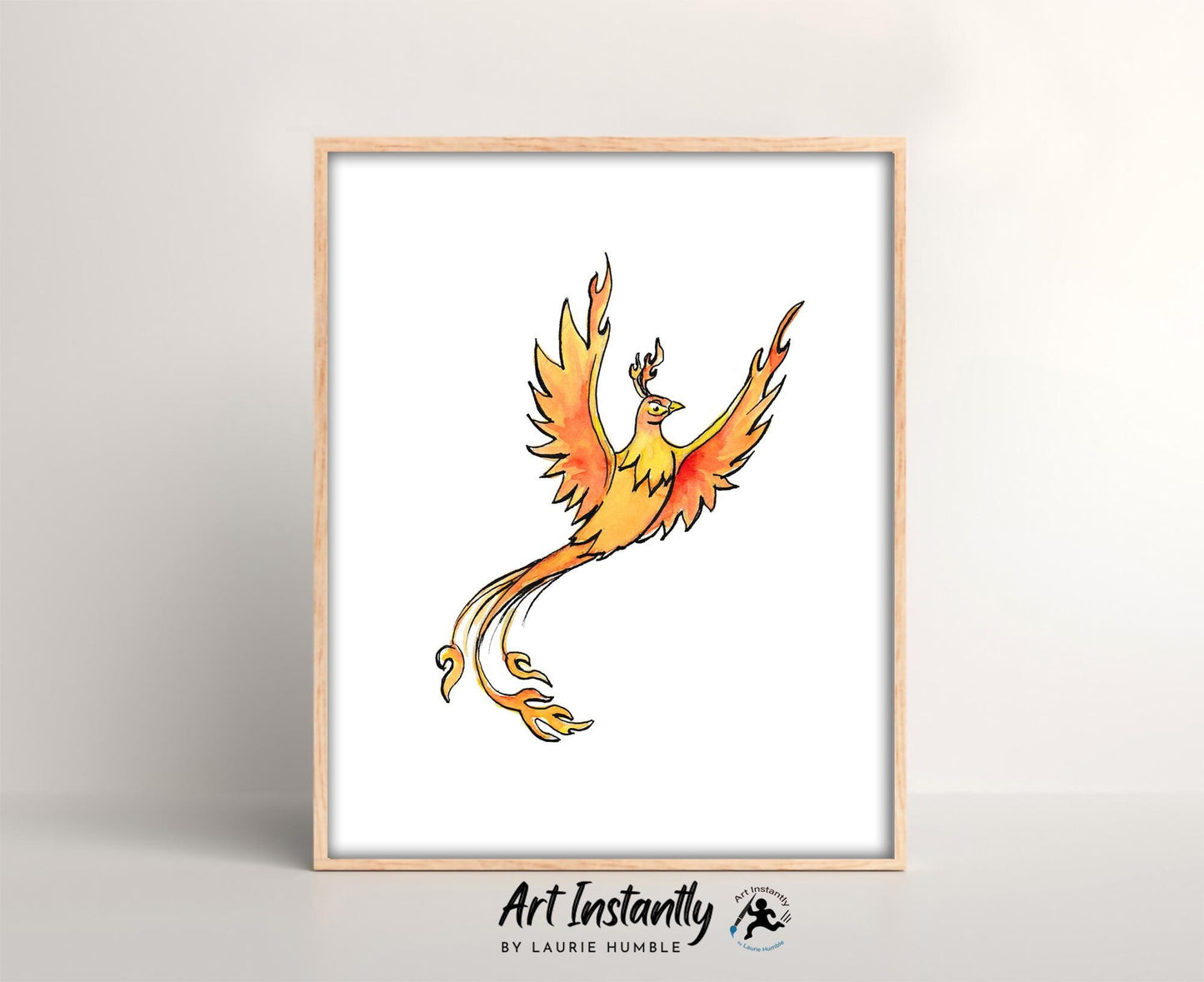 Phoenix Tattoo Flash Print