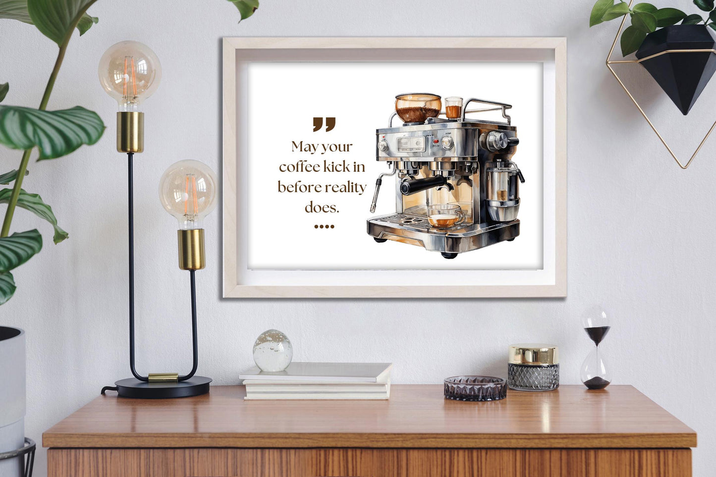 Funny Kitchen Sign Coffee Lover Print