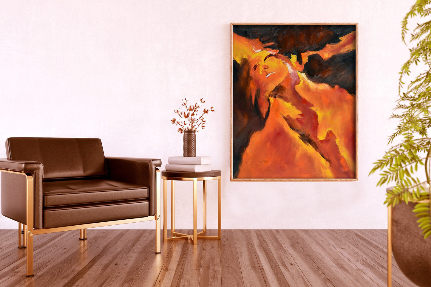 Abstract Figure Oil Painting Print