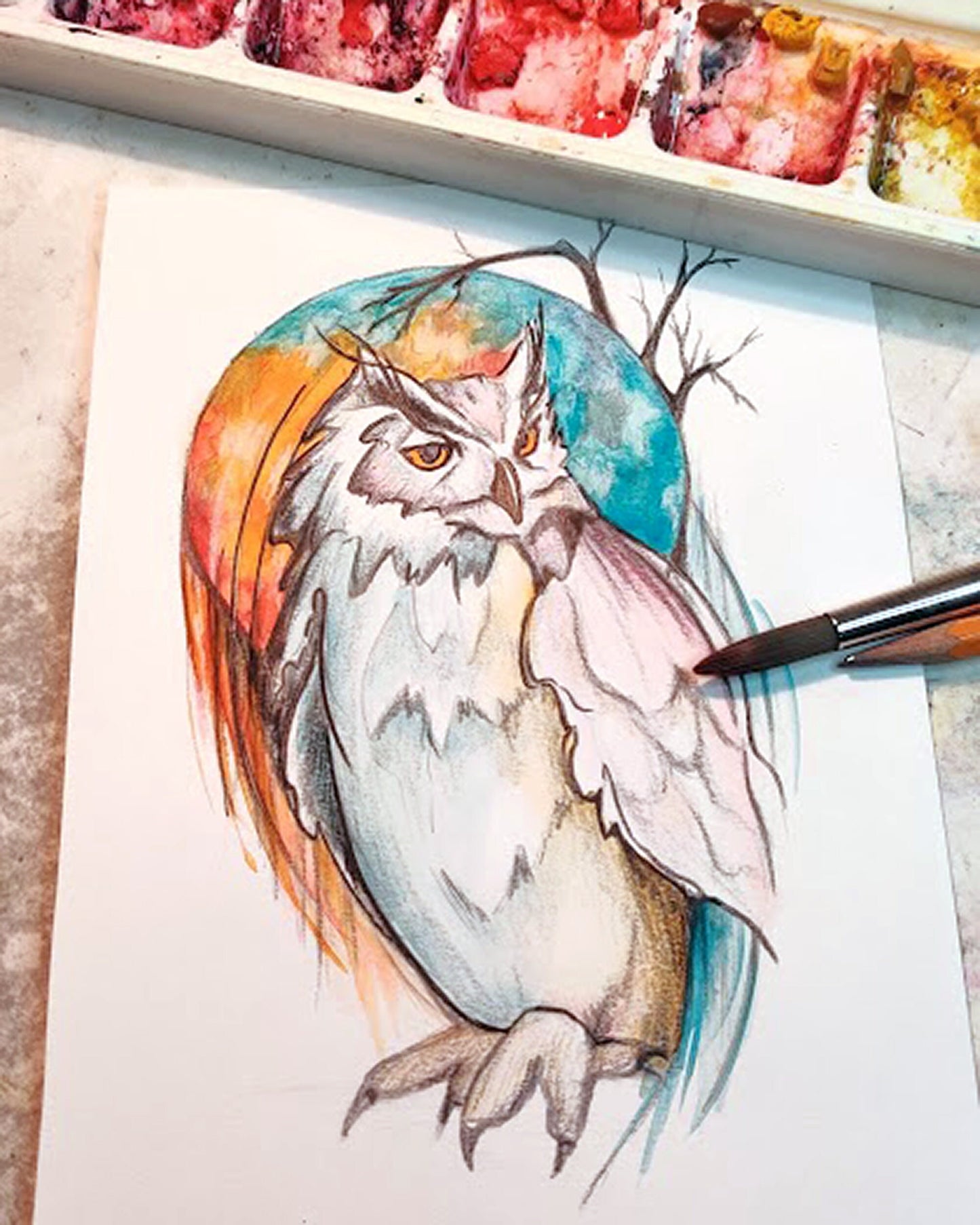 Owl Tattoo Design