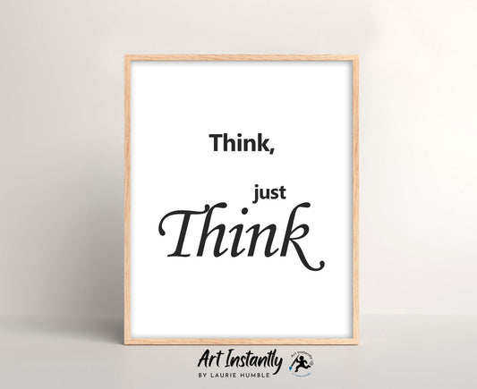 Minimalist Motivational Quote Print