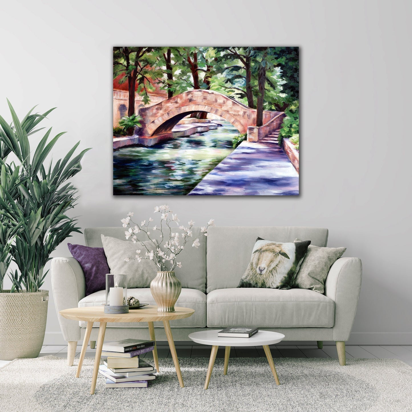 San Antonio Riverwalk Painting Print